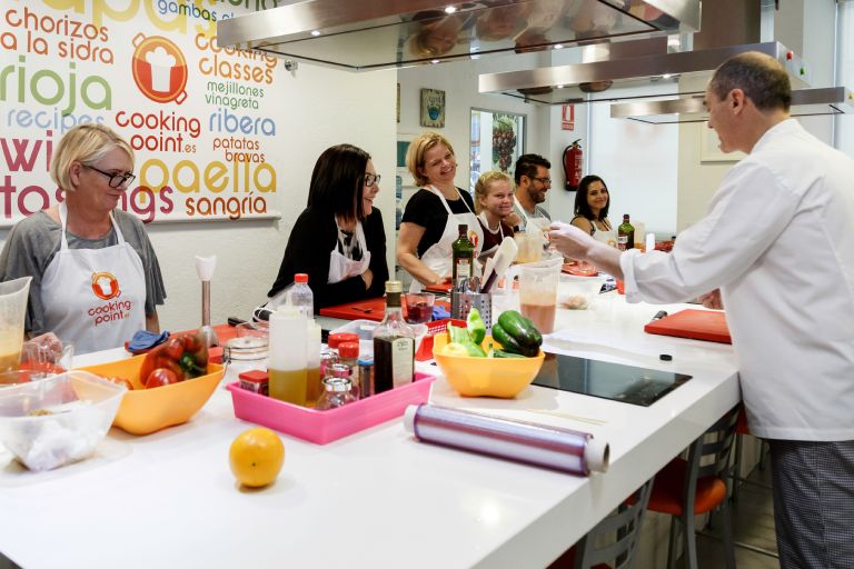 Paella Cooking Class and Market Tour at Cooking Point, Madrid